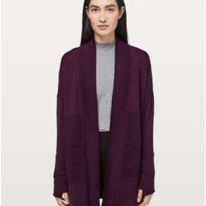 Lululemon Sits in Lotus Wrap II open cardigan